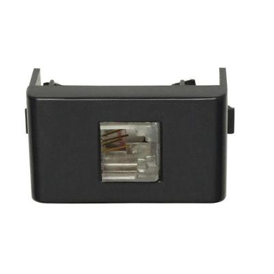 Tomada para Telefone Decor RJ11 2 Fios Mecanismo Grafite Schneider