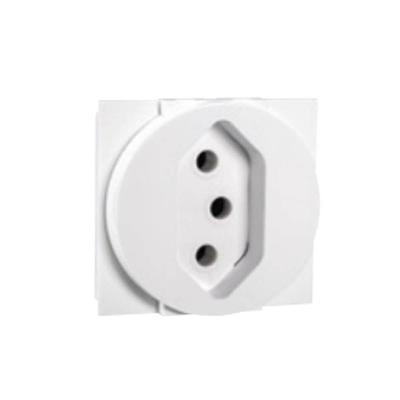 Tomada 2P+T 20A Redonda Arteor Bivolt Branco Pial 593532 para Uso Residencial