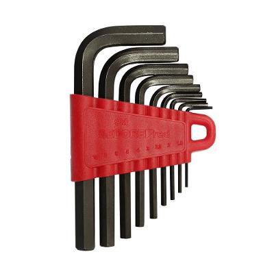 Chave Hexagonal Abaulada R36605109 com 9 Peças 1,5 a 10MM Gedore Red
