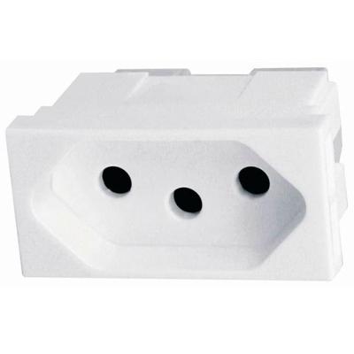 Tomada 2P+T 20A Pial Plus 615060 Bivolt Branco Alta Capacidade para Equipamentos Exigentes Pial