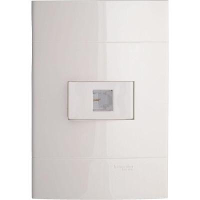Tomada para Telefone PRM044101 com RJ11 2 Fios e Proteção UV Branco Schneider