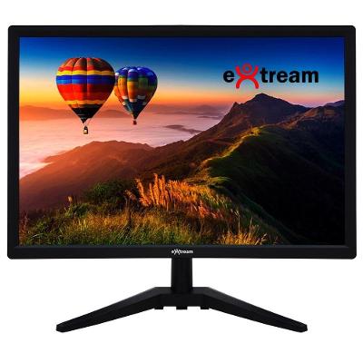 Monitor LED Office 19" Full HD VA 60Hz Extream Preto Ajuste de Angulo MOEXKN01