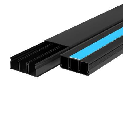 Canaleta Externa 363-2-EFP com Fita Dupla Face Preto Enerbras