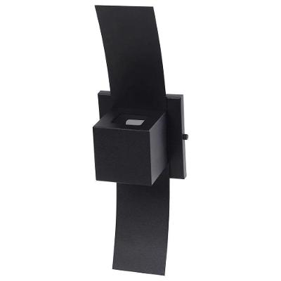 Arandela Salvador 2 Fachos Aba Box 8 X 37cm para Lâmpada G9 Preta All Lux