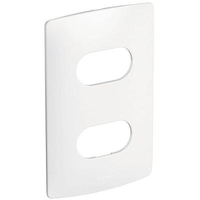 Placa 2 Postos Separados Nereya 2x4 Inovadora Branco Pial Bivolt