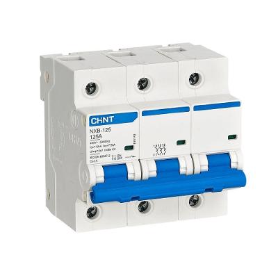 Disjuntor Tripolar NXB-125 Proteção Contra Sobrecarga Curva C Inox Chint 100A 10000A