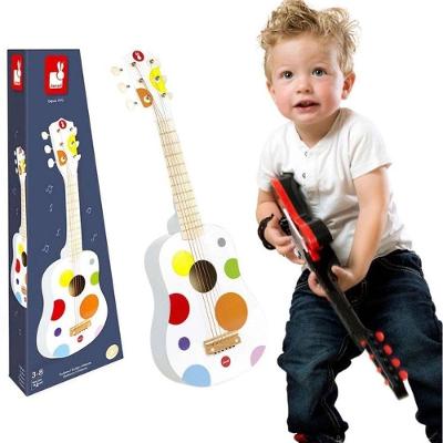 Violão Infantil J07598 com 6 Cordas em Aço Branco Janod 64CM