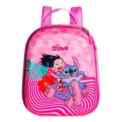 Mochila de Costas Infantil Maxtoy Stitch Diplomata EVA Azul 3857BX24 Crianca