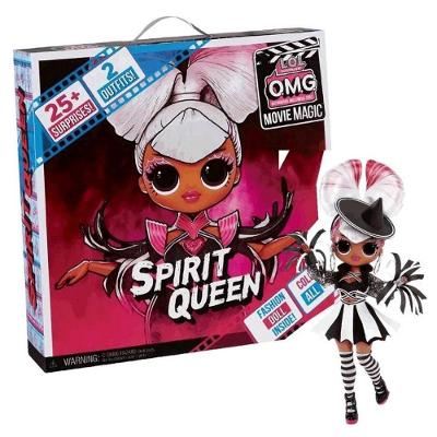 Boneca Spirit Queen com 25 Surpresas e Embalagem Transformável Roxo Candide