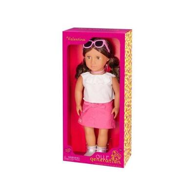 Boneca Our Generation Valentina com Roupas e Acessórios para Troca Fácil Rosa Candide