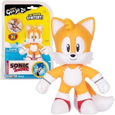Boneco Elástico Goo Jit Zu Tails 3366 Elasticidade Amarelo Sunny Brinquedos