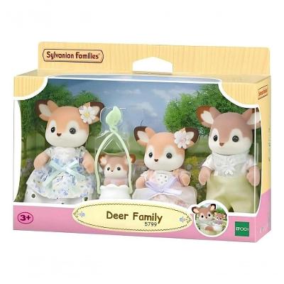 Figura de Coleção 5799 Design Kawaii Família de Cervos Bege Epoch