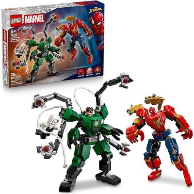 Brinquedo de Construção 76338 com Robôs Articulados para Ação de Super-herói Vermelho Lego