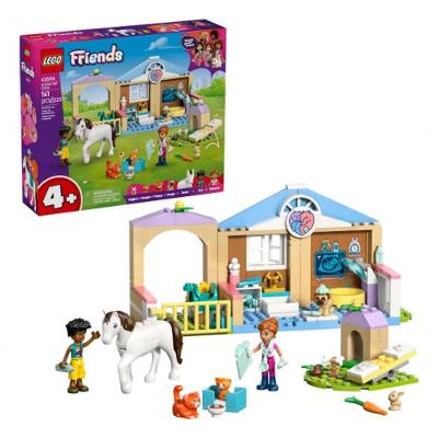 Brinquedo Lego Friends Clinica Veterinaria de Animais com 141 Peças Modelo 42696