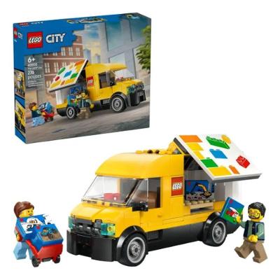 Caminhão de Brinquedo LEGO 60500 com Área de Carga e Minifiguras Vermelha Lego 276PEÇAS