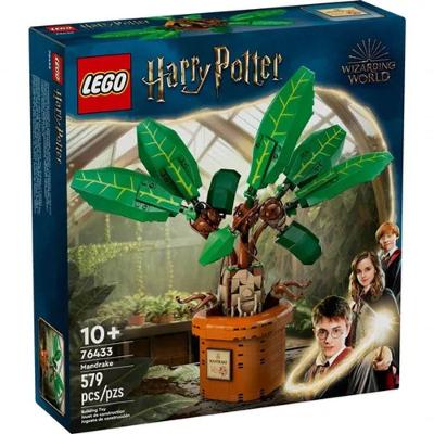 Brinquedo Lego 76433 Mandragora Articulável com Movimento de Grito e Vaso Montável Lego 579 PEÇAS