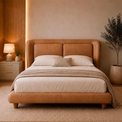Cama Japonesa Casal Haru com Cabeceira Madeira Caramelo Sallar Home 156CM