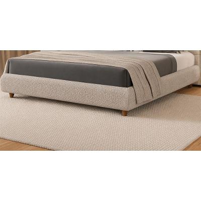 Cama Japonesa Queen Seo em Linho Madeira Eucalipto Bege Sallar Home 174CM