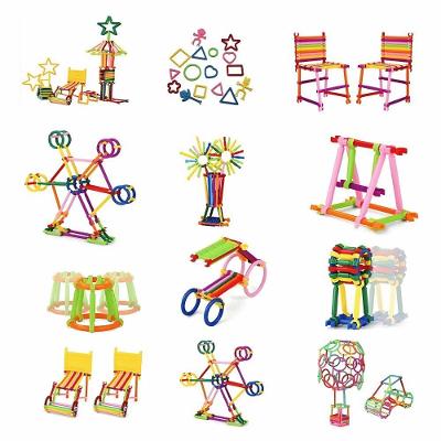 Brinquedo de Montar Kit Creative com Peças para Criar Construções Variadas Cores Sortidas Ark Brasil