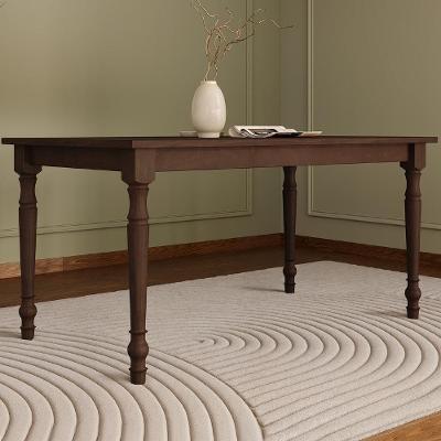 Mesa de Jantar Rubia 6 Lugares Retangular MDF 160CM Café F07 Mpozenato