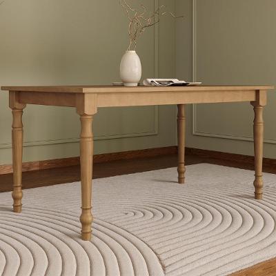 Mesa de Jantar Rubia 6 Lugares Retangular MDF 160CM Marrom Freijo Mpozenato