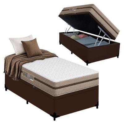 Cama Box com Baú Solteiro Bioclassic Molas Ensacadas Tecido 88CM Royal Sleep