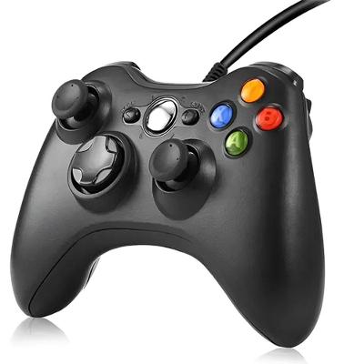 Controle de Videogame Aquilae Manete Usb com Fio Compatível com Xbox 360 Pc e Celular Preto