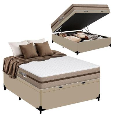 Cama Box com Baú Casal Bioclassic Molas Ensacadas Tecido Antiácaro Royal Sleep 138CM