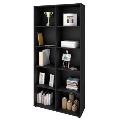 Estante Multiuso Clean 10 Prateleiras MDP 90CM Preto Artany 10 Nichos