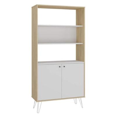Estante Multiuso Hit 2 Portas 2 Prateleiras MDP 90CM Branco Artany