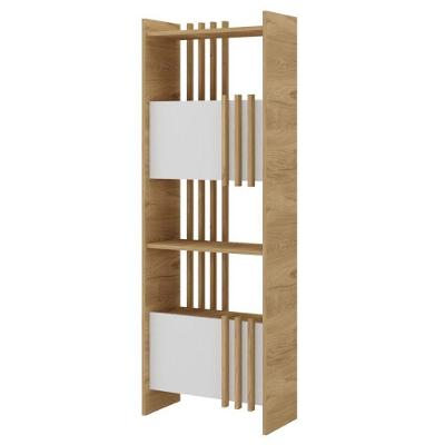 Estante Multiuso Arbos 2 Portas 4 Prateleiras MDP 64CM Olmo Branco Artany
