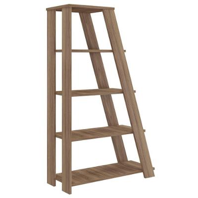 Estante Multiuso Star 5 Prateleiras MDP 82CM Café com Estrutura Angulada Artany