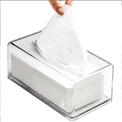 Porta Lenços de Papel GT6283 em Acrílico Cristal Transparente 100% Virgem para Casa Ou Escritório