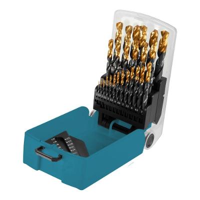 Jogo de Brocas Aço Rápido Golden Tip 7232355 com Revestimento 25 Peças 1-13mm Bivolt Gross 11CM