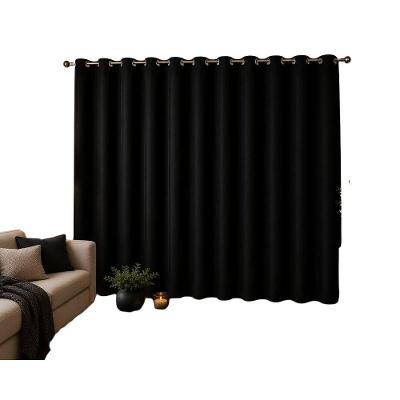 Cortina Blackout com Ilhós 280X280CM PVC Preto para Ambientes Vida Pratika