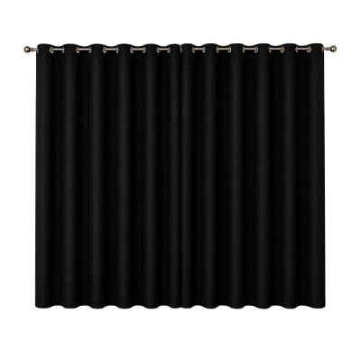 Cortina Black-out com Ilhós 280X250CM PVC para Quarto Preto Vida Pratika