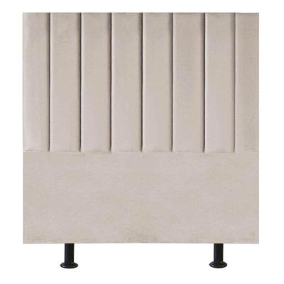 Cabeceira Estofada Cama Box Solteiro 90 Cm Maisa Linho bege