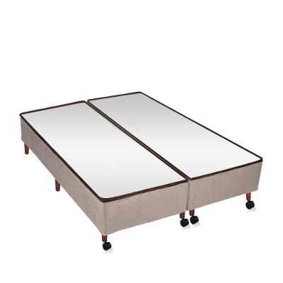 Cama Box King Revolution Híbrido Tecido Matelassado Bege Colchões Castor