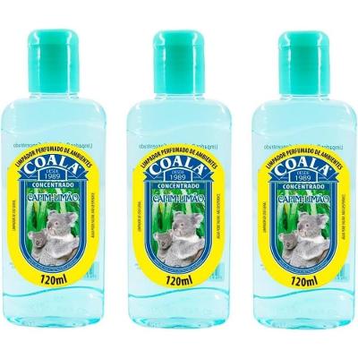 Kit 3 Desinfetante Concentrado De Ambiente Coala Capim Limão 120ml