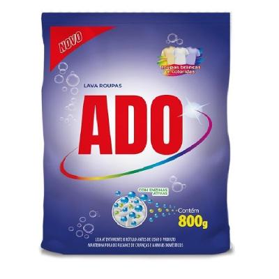 6 Sabão Em Pó Ado Lavagem Perfeita Perfumado Pro 800g