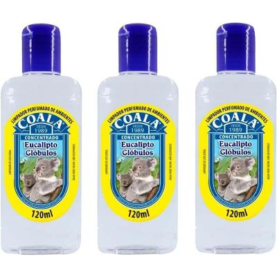 Kit 3 Desinfetante Concentrado De Ambiente Coala Globulos 120ml