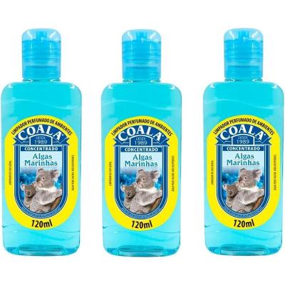 Kit 3 Desinfetante Concentrado De Ambiente Coala Algas Marinhas 120ml