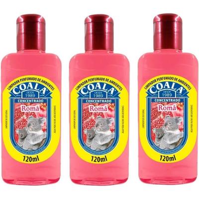 Kit 3 Desinfetante Concentrado De Ambiente Coala Romã 120ml