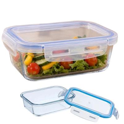Pote Hermético de Vidro Borossilicato com Tampa Trava para Alimentos Transparente Lehaví 640ML