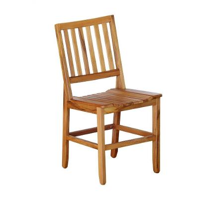 Conjunto de Jantar Madri 4 Lugares Tampo em MDF com Cadeiras de Madeira Maciça Amadeirado 120CM