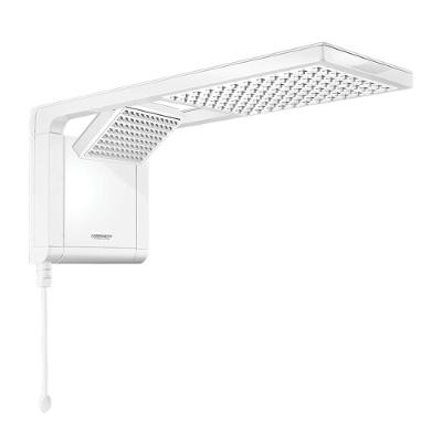 Chuveiro Acqua Duo Ultra Eletrônico 6800W Instalação de Parede Haste de Comando Branco Lorenzetti