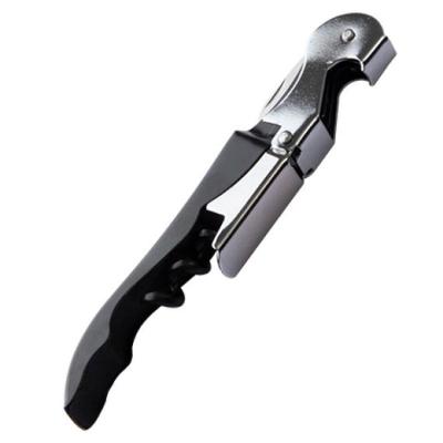 Abridor Multifuncional CK5387 em Metal com Saca-Rolhas e Cortador de Cápsulas Preto Clink