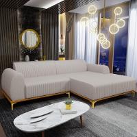 Sofá 5 Lugares Com Chaise De Estar Molino 320cm Bege C-107 - 7