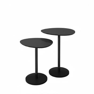 Conjunto Mesa Lateral - Monopé Retangular MDF Aço 41.5X36CM Preto Carisma