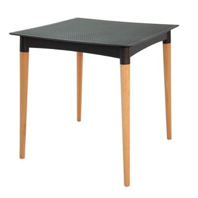 Mesa Laura Rattan sem Porta Polipropileno 70CM Preto Tramontina